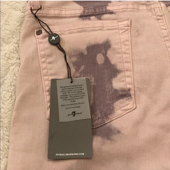 7FAM RARE Lilac/Purple Wash Roxanne Crop Jeans - Picture 7 of 8